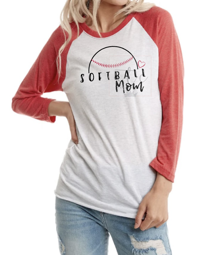 "Baseball/Softball Mom" tee