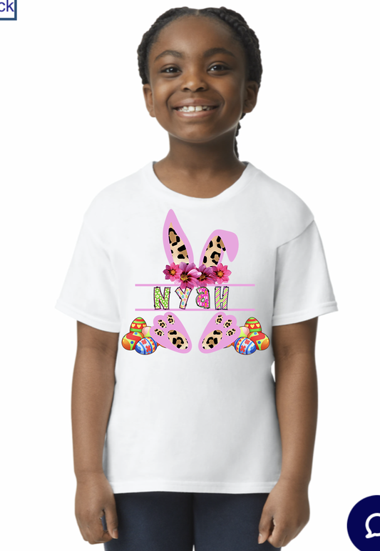 "Bunny" Personalized Easter short sleeve tee