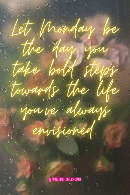 Rainy Floral Monday Affirmations Digital Social Media Content Pack