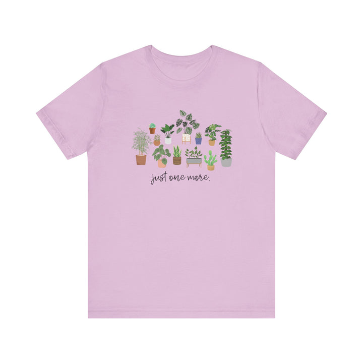 Plant Lover's Unisex Tee - Just One More Plant, Eco-friendly Gardening Shirt, Gift for Plant Parents, Botanical Apparel, Nature Enthusiast