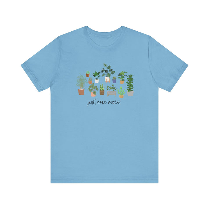 Plant Lover's Unisex Tee - Just One More Plant, Eco-friendly Gardening Shirt, Gift for Plant Parents, Botanical Apparel, Nature Enthusiast