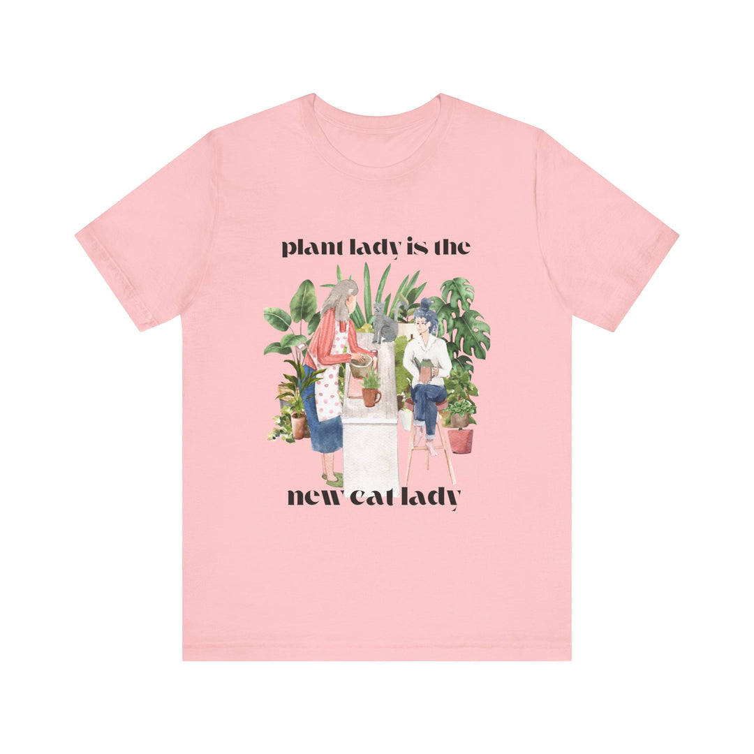 Plant Lady Is the New Cat Lady Tee | Boho Plant Lover Graphic T-Shirt | Funny Houseplant T-Shirt for Women