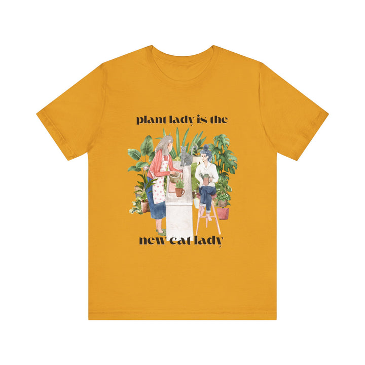 Plant Lady Is the New Cat Lady Tee | Boho Plant Lover Graphic T-Shirt | Funny Houseplant T-Shirt for Women