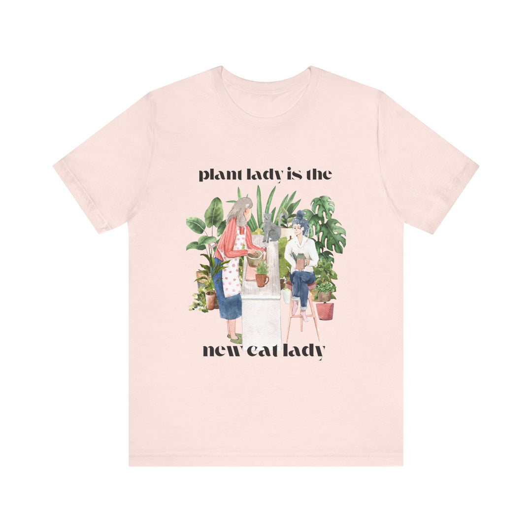 Plant Lady Is the New Cat Lady Tee | Boho Plant Lover Graphic T-Shirt | Funny Houseplant T-Shirt for Women