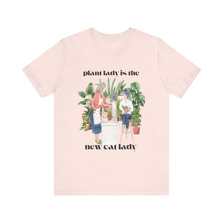 Plant Lady Is the New Cat Lady Tee | Boho Plant Lover Graphic T-Shirt | Funny Houseplant T-Shirt for Women