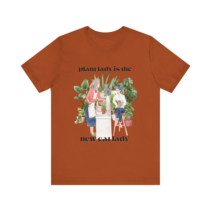 Plant Lady Is the New Cat Lady Tee | Boho Plant Lover Graphic T-Shirt | Funny Houseplant T-Shirt for Women