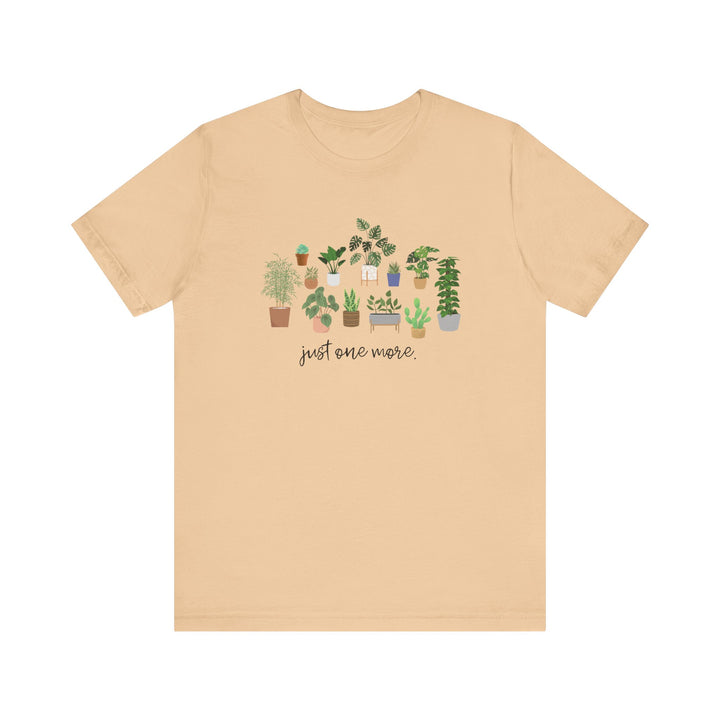 Plant Lover's Unisex Tee - Just One More Plant, Eco-friendly Gardening Shirt, Gift for Plant Parents, Botanical Apparel, Nature Enthusiast