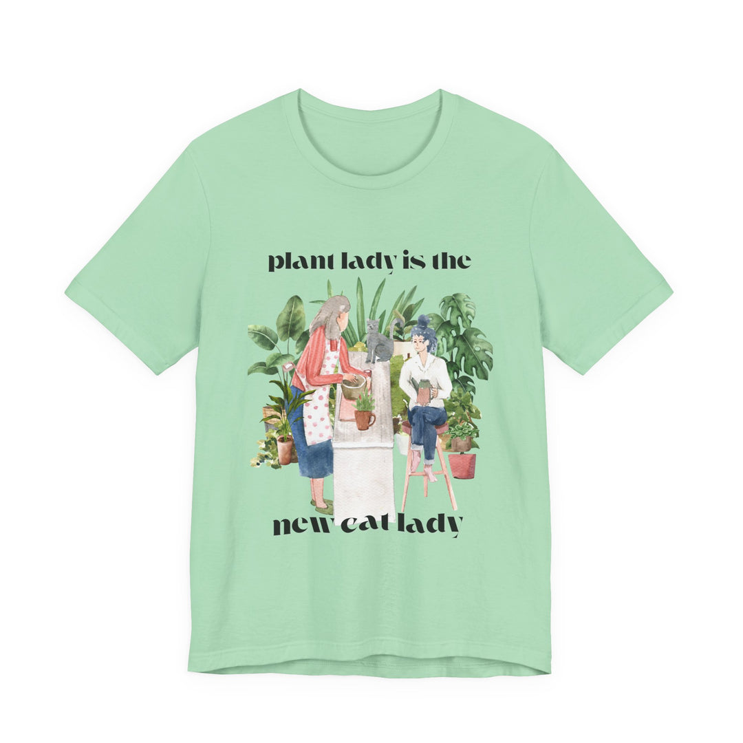 Plant Lady Is the New Cat Lady Tee | Boho Plant Lover Graphic T-Shirt | Funny Houseplant T-Shirt for Women