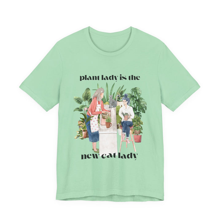 Plant Lady Is the New Cat Lady Tee | Boho Plant Lover Graphic T-Shirt | Funny Houseplant T-Shirt for Women