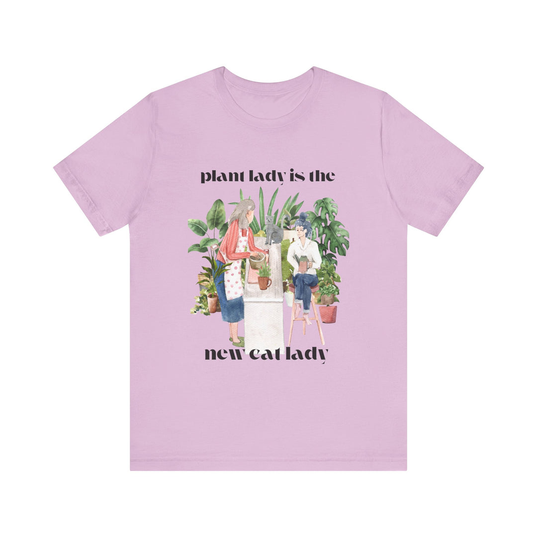 Plant Lady Is the New Cat Lady Tee | Boho Plant Lover Graphic T-Shirt | Funny Houseplant T-Shirt for Women