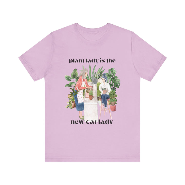 Plant Lady Is the New Cat Lady Tee | Boho Plant Lover Graphic T-Shirt | Funny Houseplant T-Shirt for Women