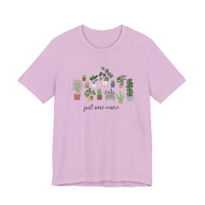 Plant Lover's Unisex Tee - Just One More Plant, Eco-friendly Gardening Shirt, Gift for Plant Parents, Botanical Apparel, Nature Enthusiast