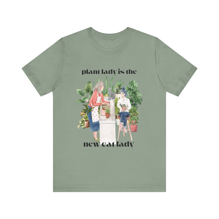 Plant Lady Is the New Cat Lady Tee | Boho Plant Lover Graphic T-Shirt | Funny Houseplant T-Shirt for Women