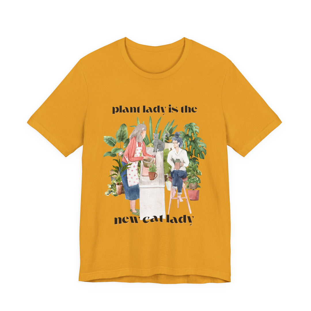 Plant Lady Is the New Cat Lady Tee | Boho Plant Lover Graphic T-Shirt | Funny Houseplant T-Shirt for Women