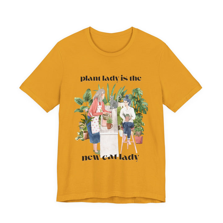 Plant Lady Is the New Cat Lady Tee | Boho Plant Lover Graphic T-Shirt | Funny Houseplant T-Shirt for Women