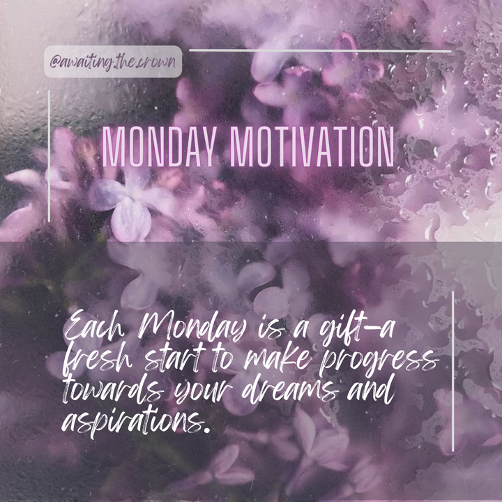 Rainy Lilac + Purple Glow Monday Motivation – 52 Digital Social Media Graphics Pack