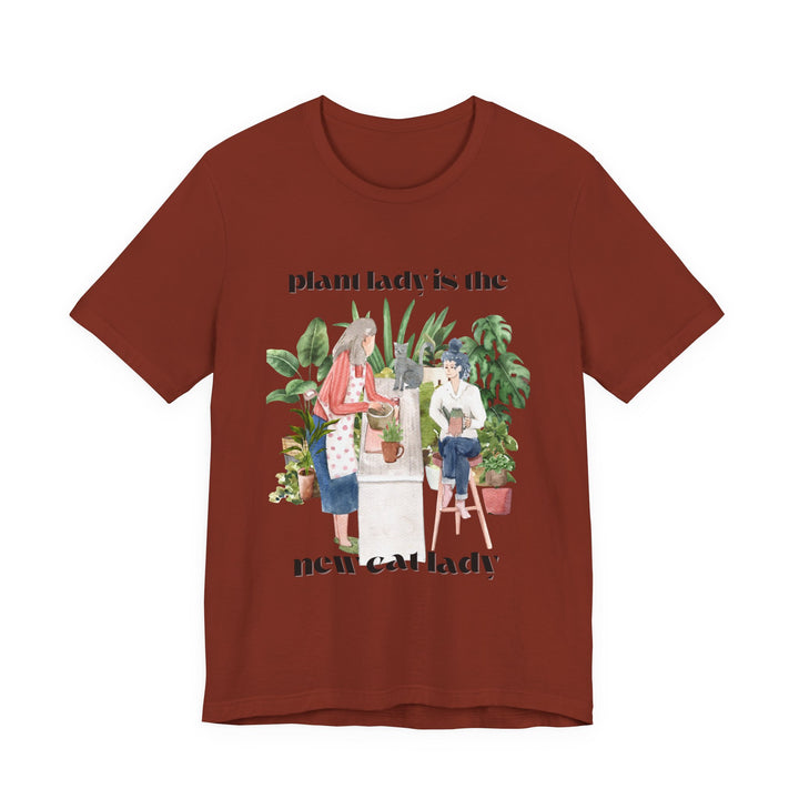 Plant Lady Is the New Cat Lady Tee | Boho Plant Lover Graphic T-Shirt | Funny Houseplant T-Shirt for Women