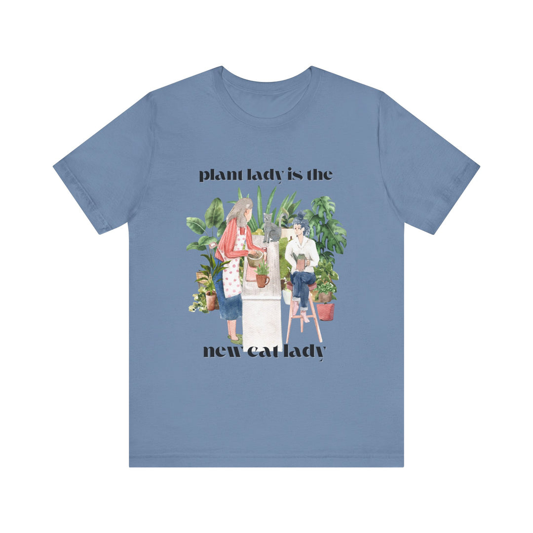 Plant Lady Is the New Cat Lady Tee | Boho Plant Lover Graphic T-Shirt | Funny Houseplant T-Shirt for Women