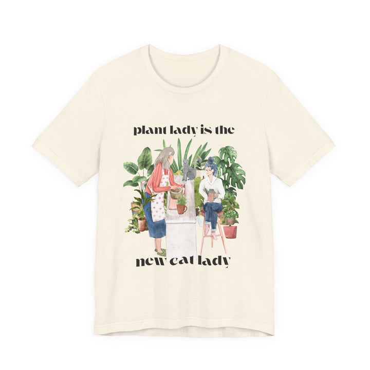 Plant Lady Is the New Cat Lady Tee | Boho Plant Lover Graphic T-Shirt | Funny Houseplant T-Shirt for Women
