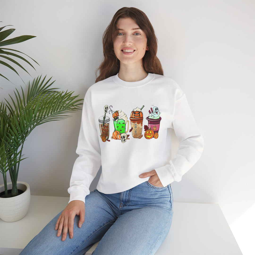 Halloween Treats Crewneck Sweatshirt, Cozy Fall Apparel, Spooky Season Sweater, Halloween Gift, Unisex Sweatshirt