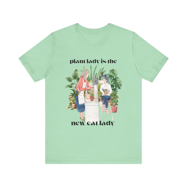 Plant Lady Is the New Cat Lady Tee | Boho Plant Lover Graphic T-Shirt | Funny Houseplant T-Shirt for Women