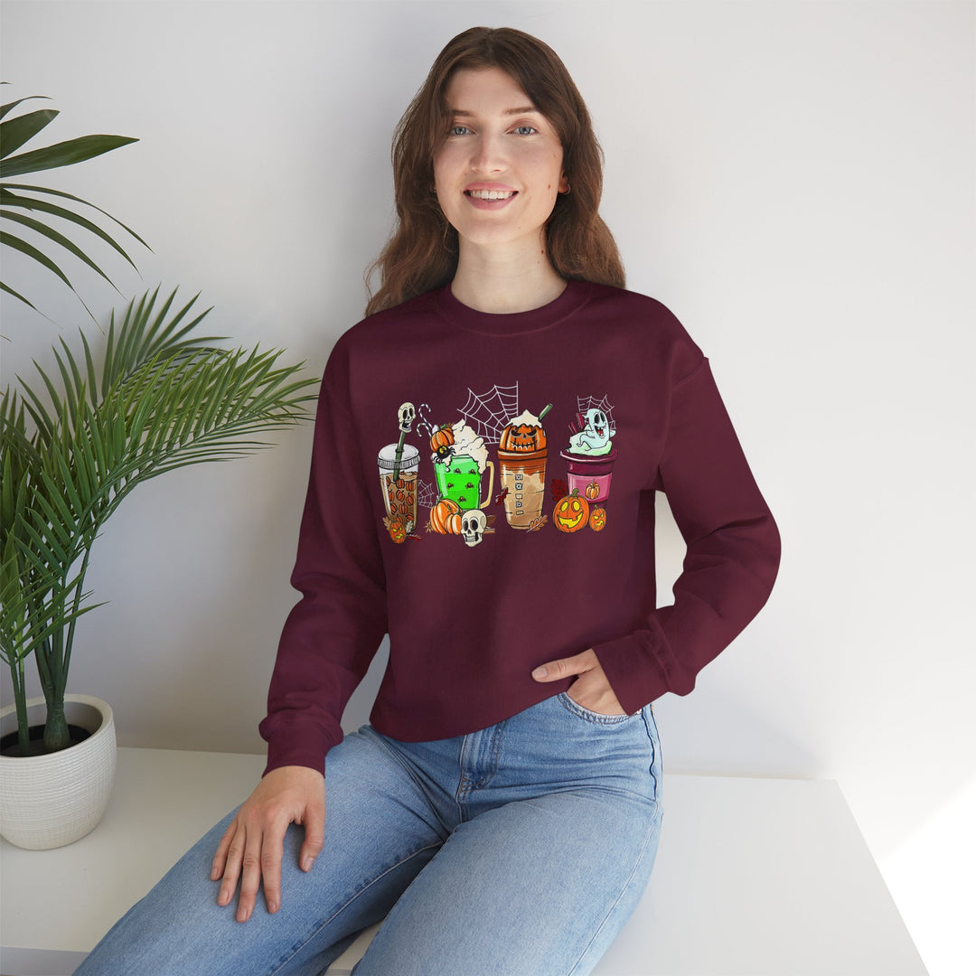 Halloween Treats Crewneck Sweatshirt, Cozy Fall Apparel, Spooky Season Sweater, Halloween Gift, Unisex Sweatshirt