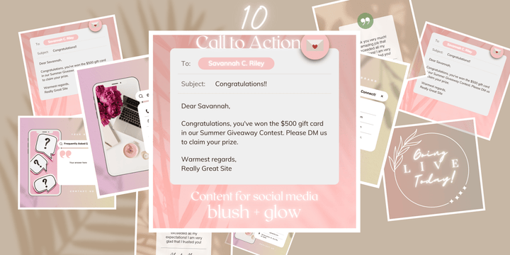 Blush + Brand: Instagram Story & Promo Templates for Makers & Coaches