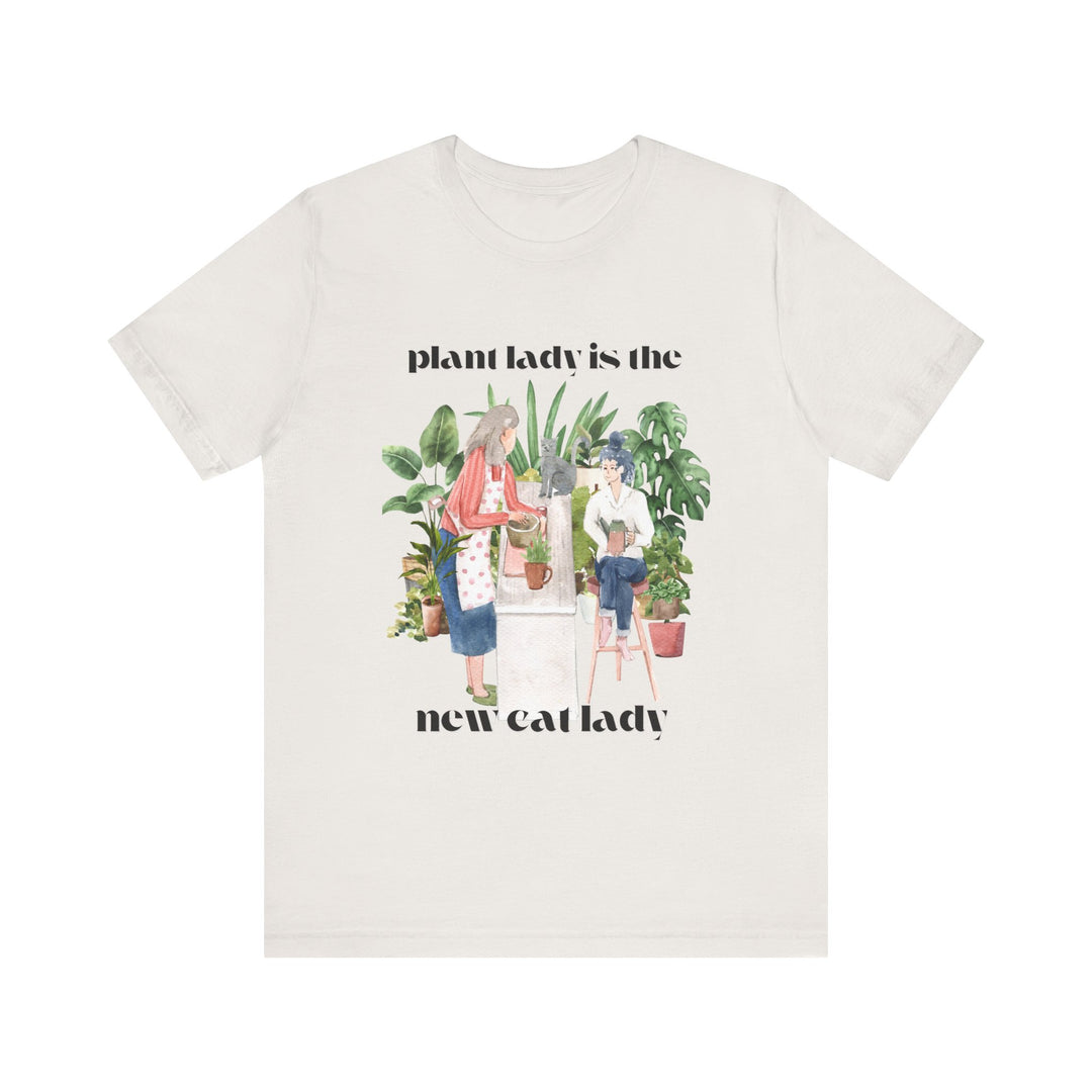Plant Lady Is the New Cat Lady Tee | Boho Plant Lover Graphic T-Shirt | Funny Houseplant T-Shirt for Women