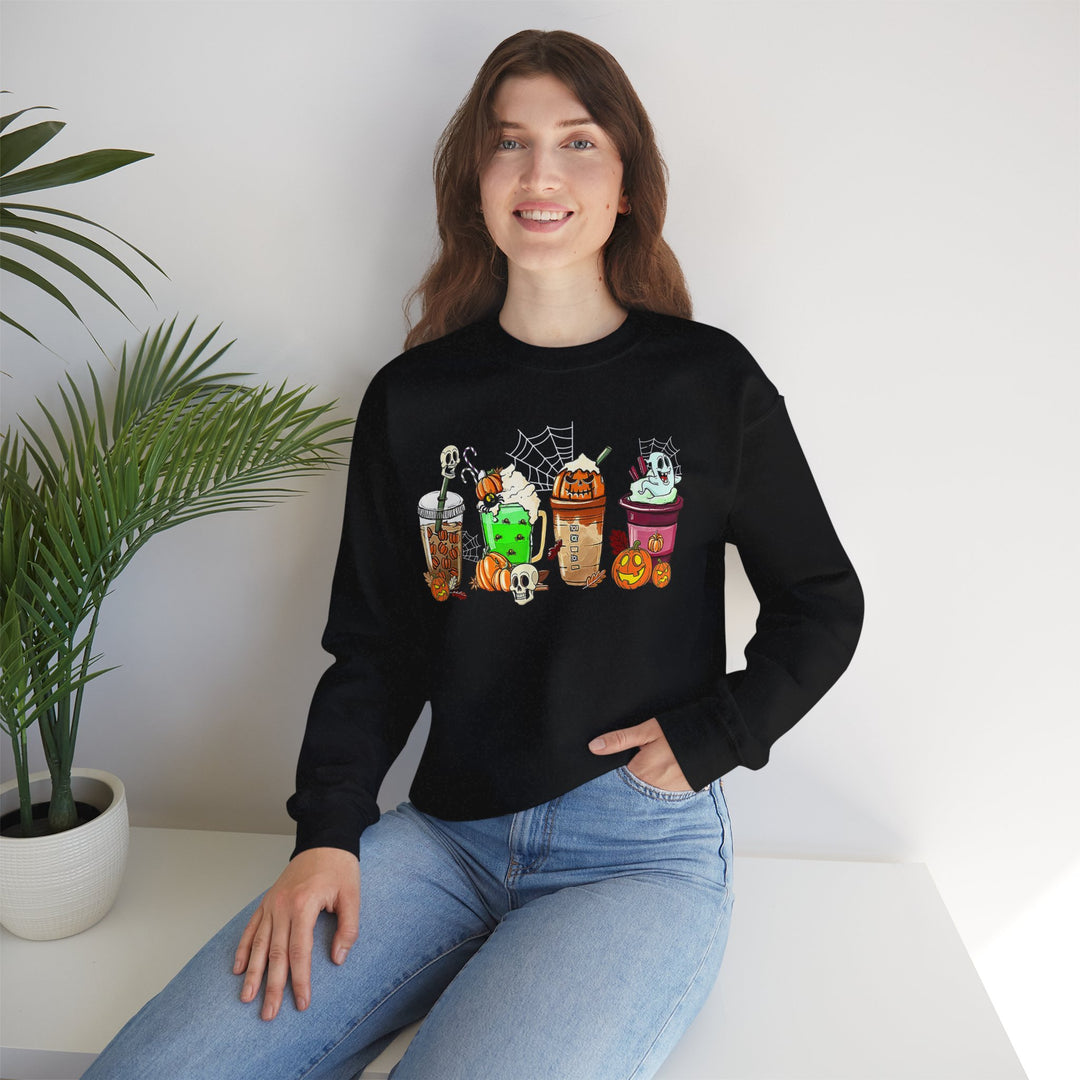 Halloween Treats Crewneck Sweatshirt, Cozy Fall Apparel, Spooky Season Sweater, Halloween Gift, Unisex Sweatshirt