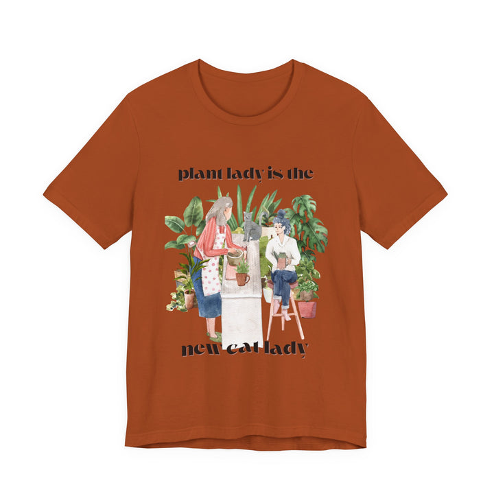 Plant Lady Is the New Cat Lady Tee | Boho Plant Lover Graphic T-Shirt | Funny Houseplant T-Shirt for Women