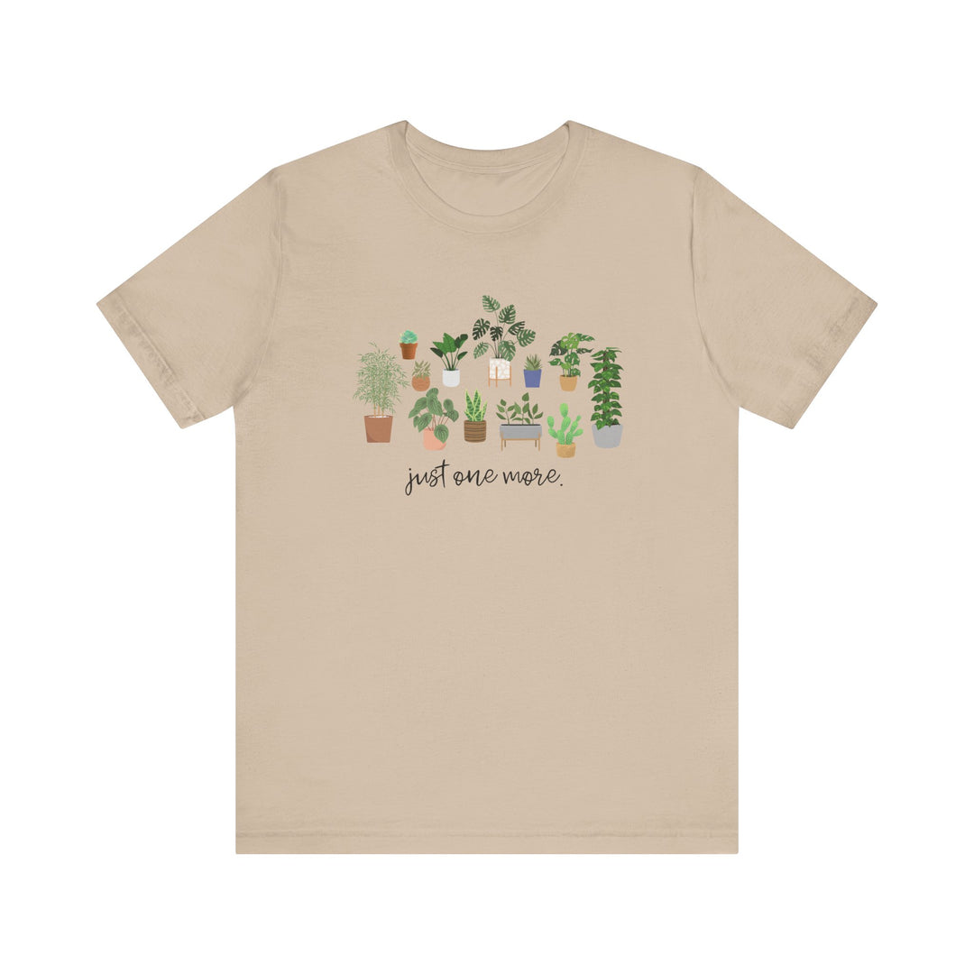 Plant Lover's Unisex Tee - Just One More Plant, Eco-friendly Gardening Shirt, Gift for Plant Parents, Botanical Apparel, Nature Enthusiast