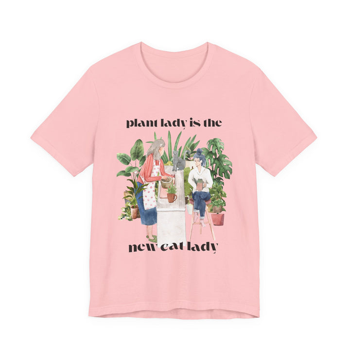 Plant Lady Is the New Cat Lady Tee | Boho Plant Lover Graphic T-Shirt | Funny Houseplant T-Shirt for Women