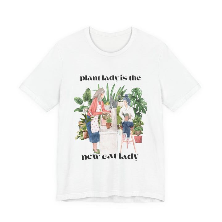 Plant Lady Is the New Cat Lady Tee | Boho Plant Lover Graphic T-Shirt | Funny Houseplant T-Shirt for Women