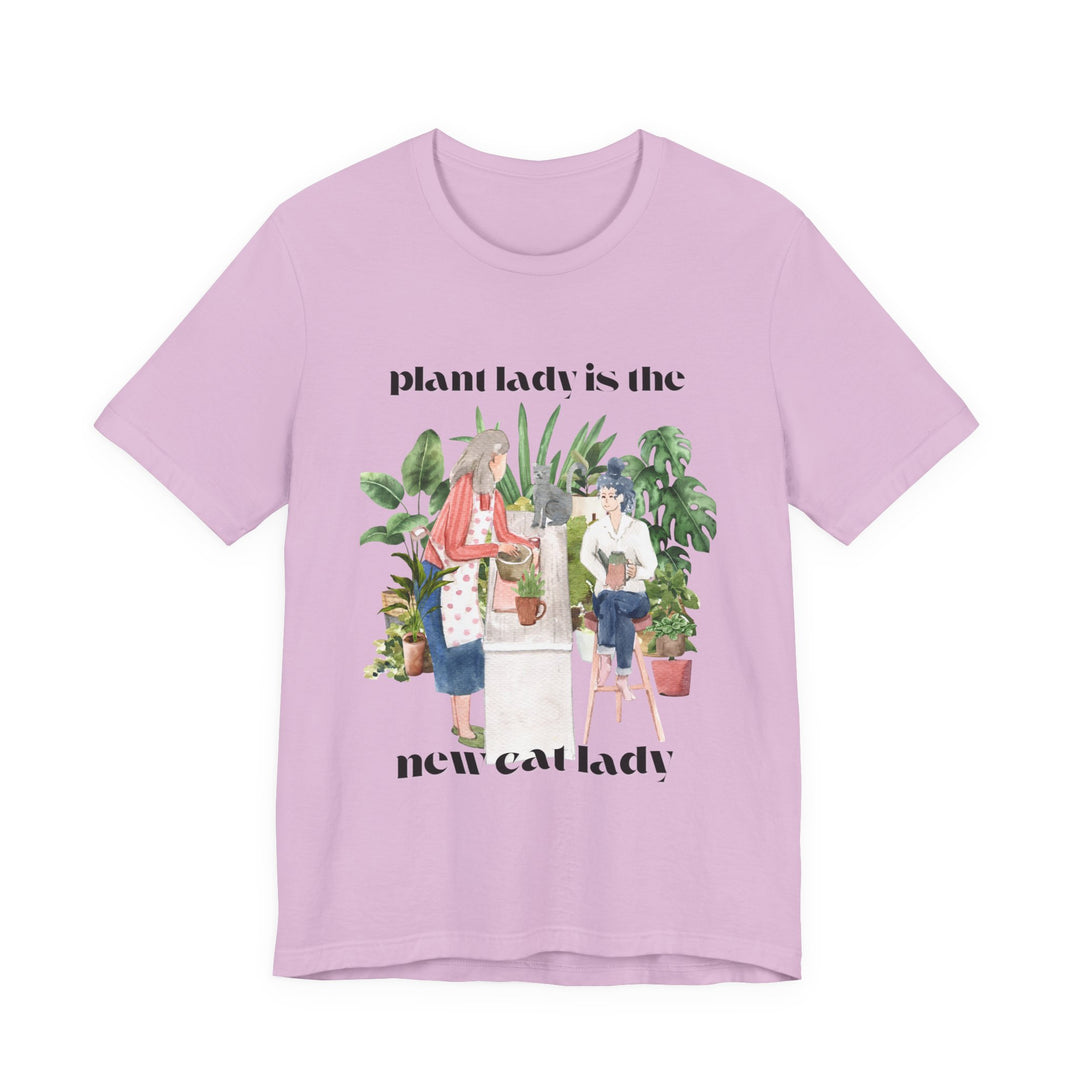 Plant Lady Is the New Cat Lady Tee | Boho Plant Lover Graphic T-Shirt | Funny Houseplant T-Shirt for Women