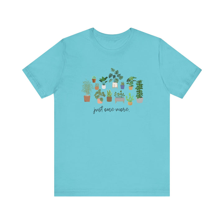 Plant Lover's Unisex Tee - Just One More Plant, Eco-friendly Gardening Shirt, Gift for Plant Parents, Botanical Apparel, Nature Enthusiast