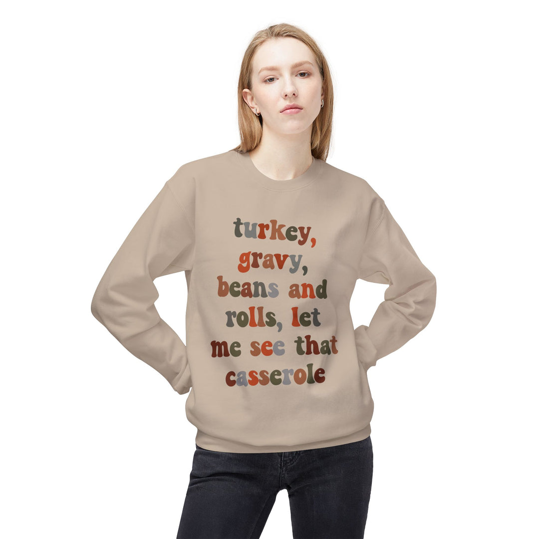 Thanksgiving Humor Fleece Sweatshirt