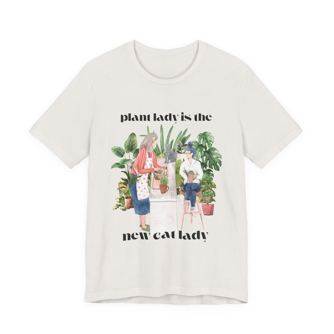 Plant Lady Is the New Cat Lady Tee | Boho Plant Lover Graphic T-Shirt | Funny Houseplant T-Shirt for Women