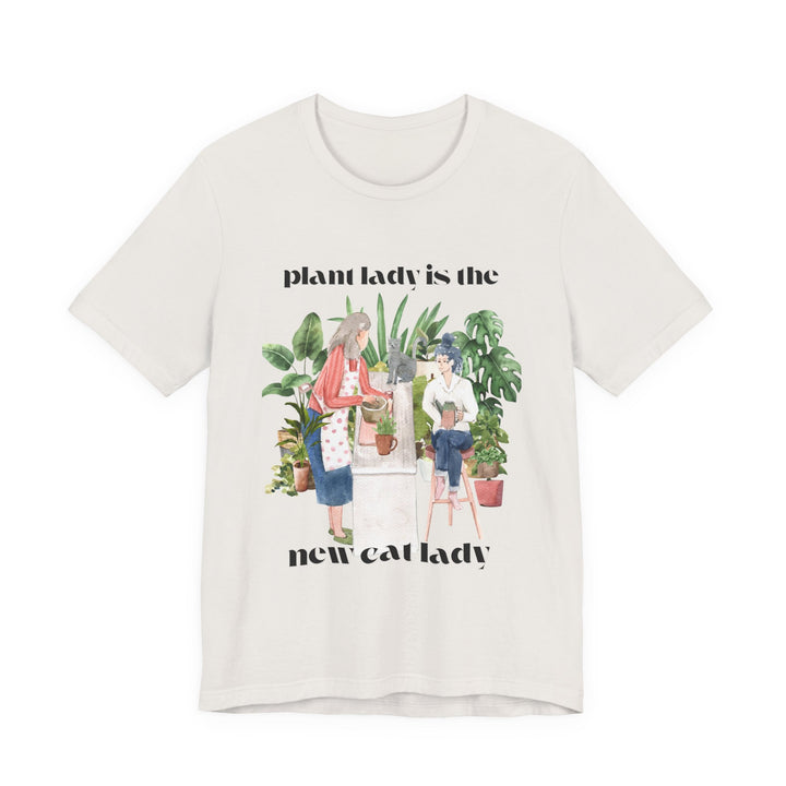Plant Lady Is the New Cat Lady Tee | Boho Plant Lover Graphic T-Shirt | Funny Houseplant T-Shirt for Women