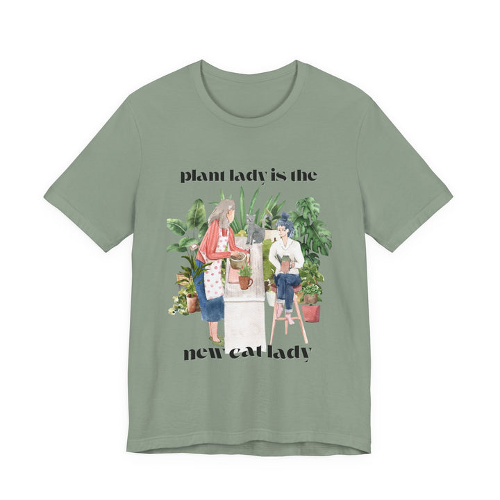 Plant Lady Is the New Cat Lady Tee | Boho Plant Lover Graphic T-Shirt | Funny Houseplant T-Shirt for Women