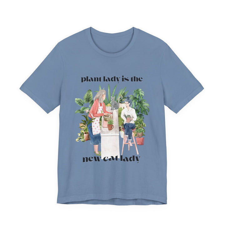 Plant Lady Is the New Cat Lady Tee | Boho Plant Lover Graphic T-Shirt | Funny Houseplant T-Shirt for Women