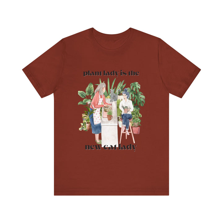 Plant Lady Is the New Cat Lady Tee | Boho Plant Lover Graphic T-Shirt | Funny Houseplant T-Shirt for Women