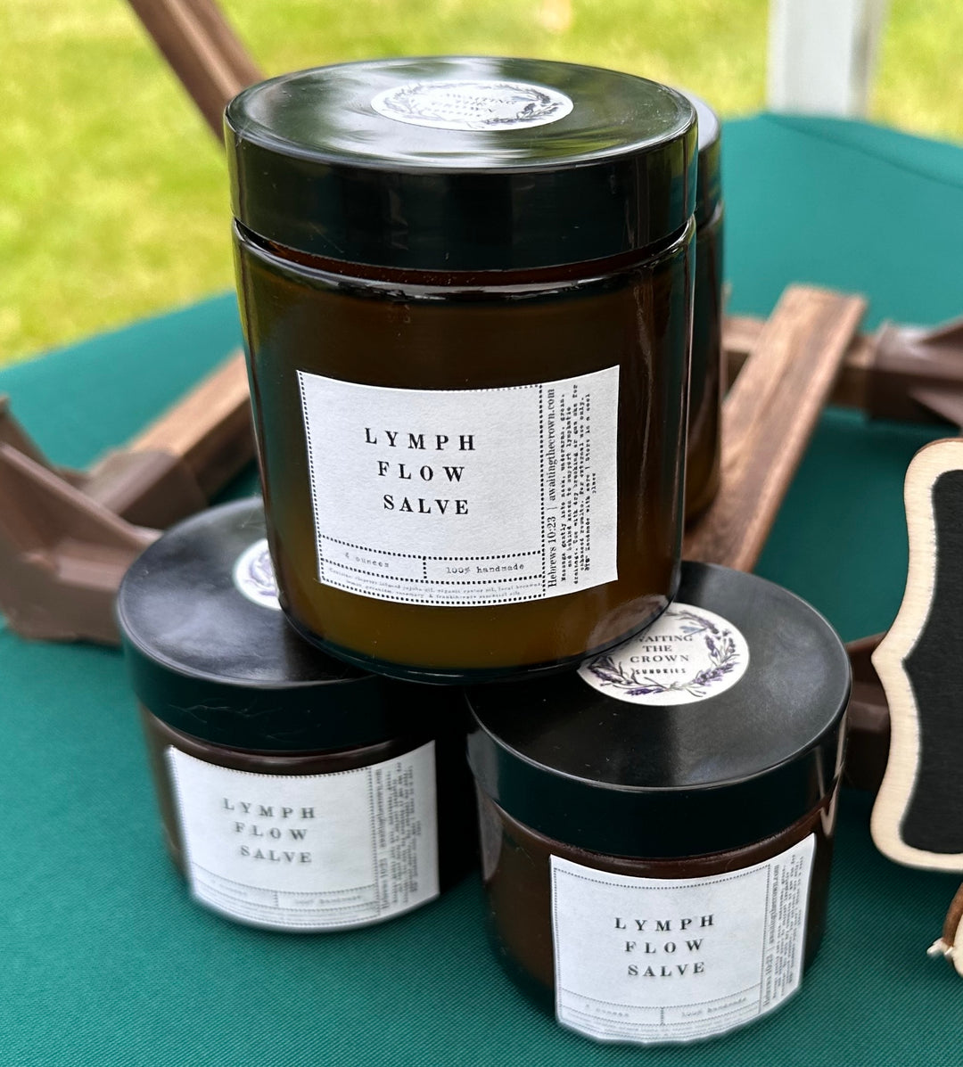 Lymphatic Flow Herbal Salve – Cleavers-Infused Jojoba + Castor Oil | Gentle Plant-Based Support for Flow + Circulation