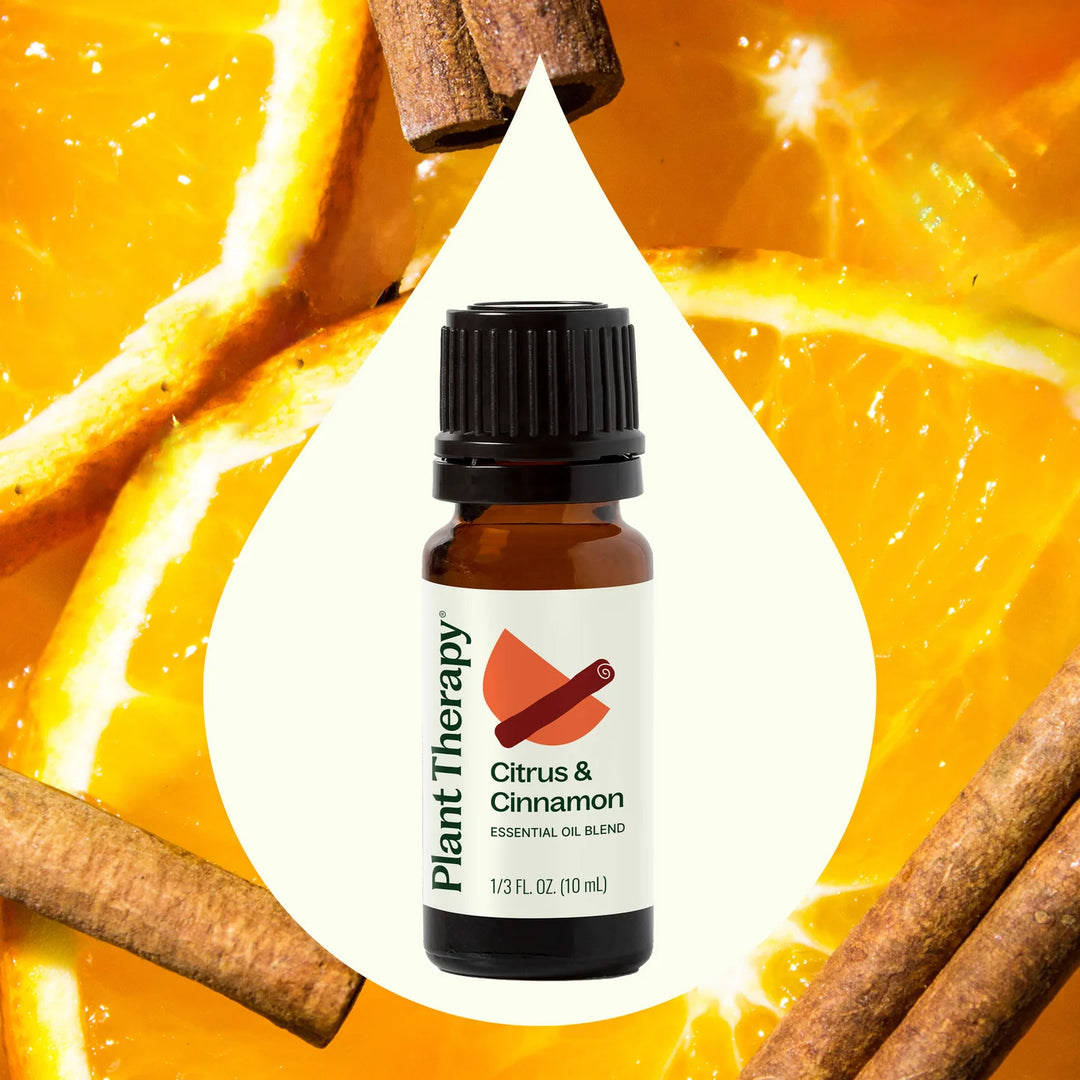 Citrus and cinnamon essential oil blend