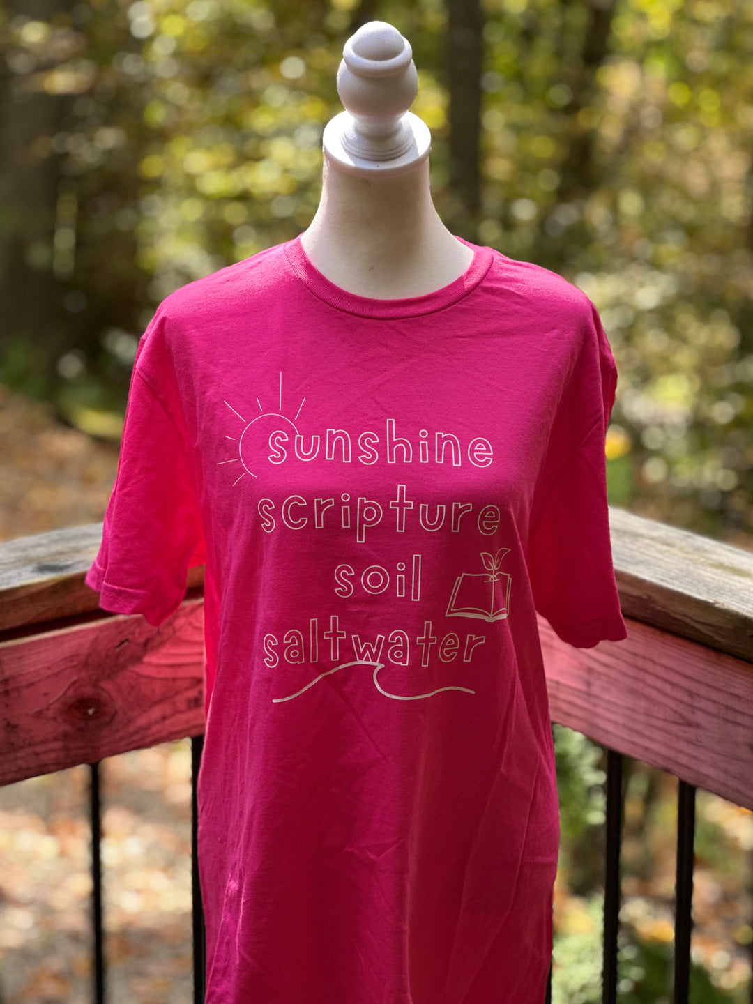 The Four S’s Tee | Sunshine, Scripture, Saltwater & Soil 🌸