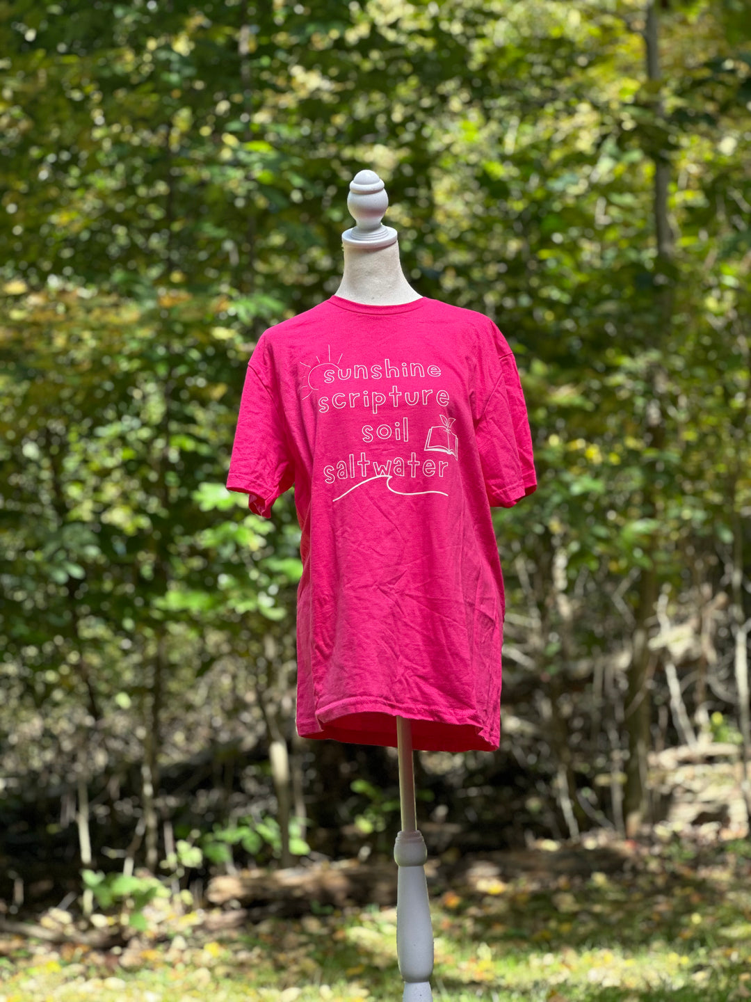 The Four S’s Tee | Sunshine, Scripture, Saltwater & Soil 🌸