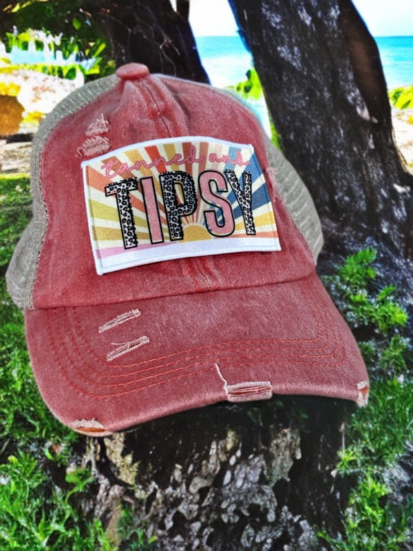 "Tanned and Tipsy" cap