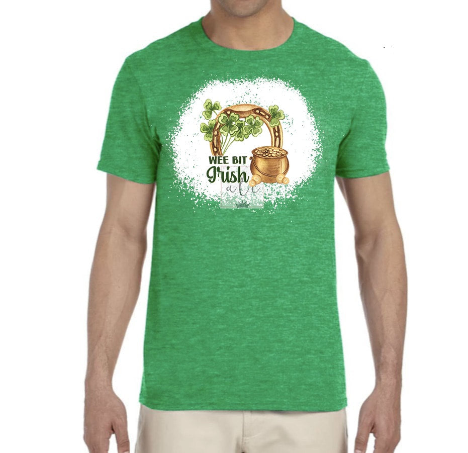 "Wee bit Irish" St. Patrick's Day short sleeve tee