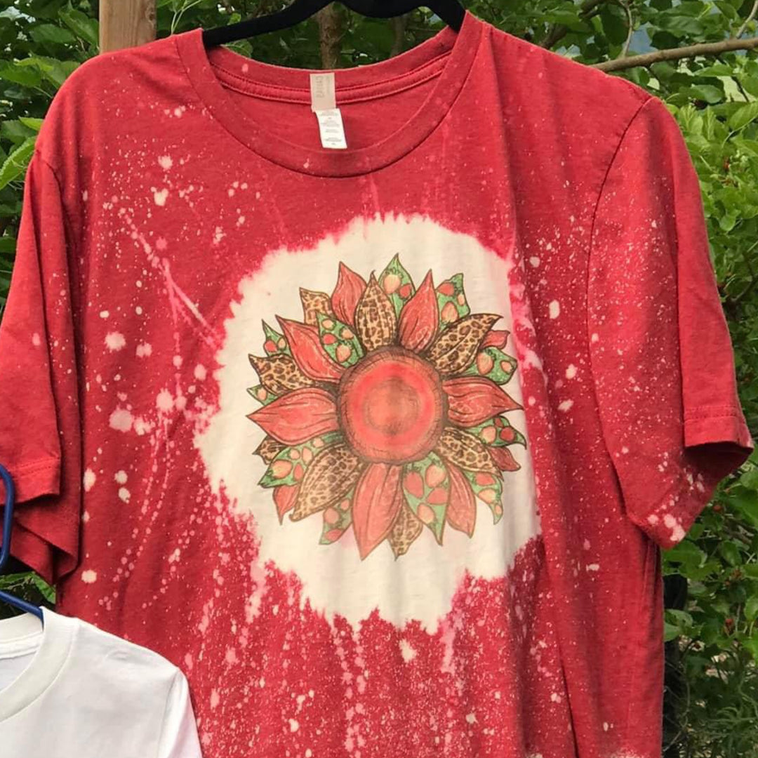 "Strawberry Sunflower" tee